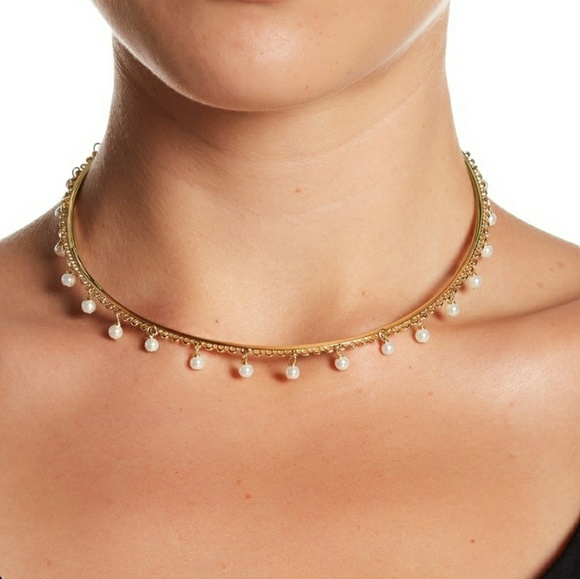 kate spade Jewelry - Kate Spade Chantilly Charm Collar Pearl Necklace